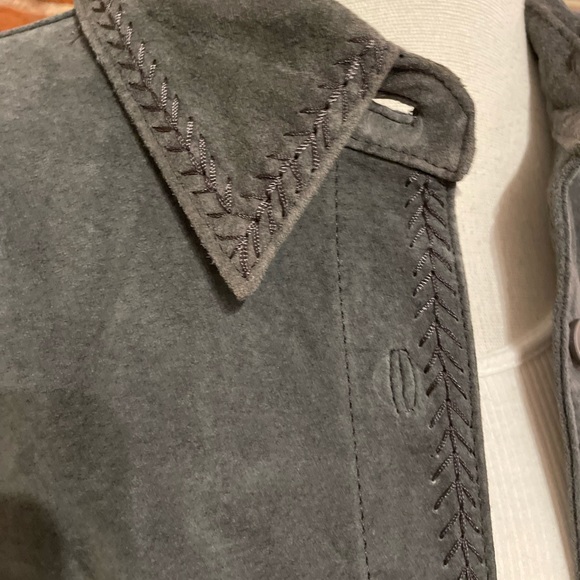 MARGARET GODFREY Genuine Suede Jacket - Picture 2 of 9